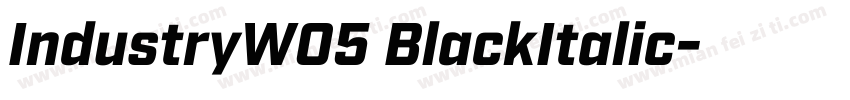 IndustryW05 BlackItalic字体转换